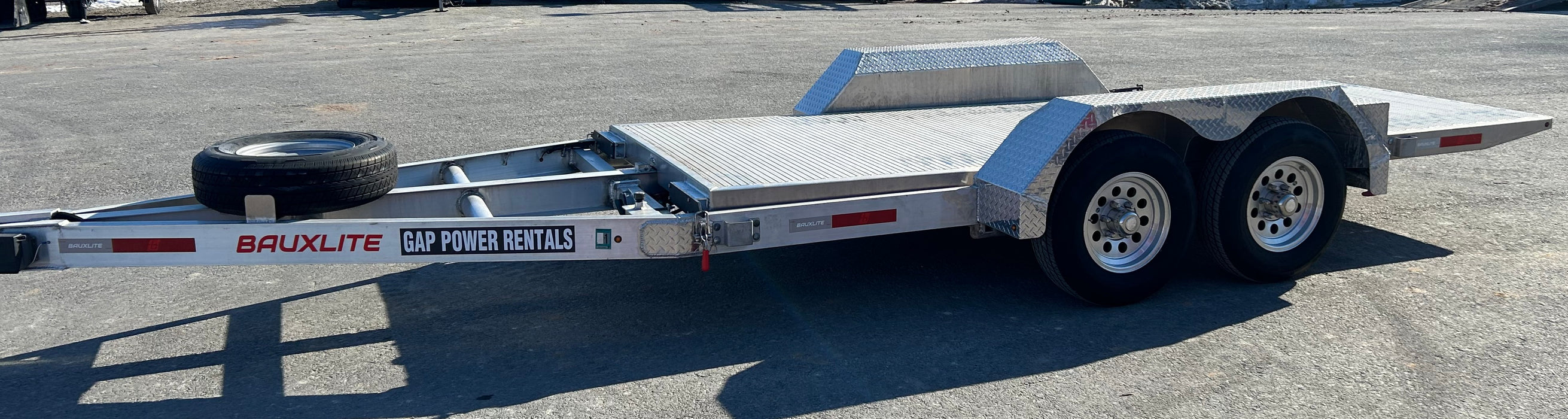 Rent Equipment Trailer, Aluminum Low Angle (for Spider Lifts), 9,990lb GVW