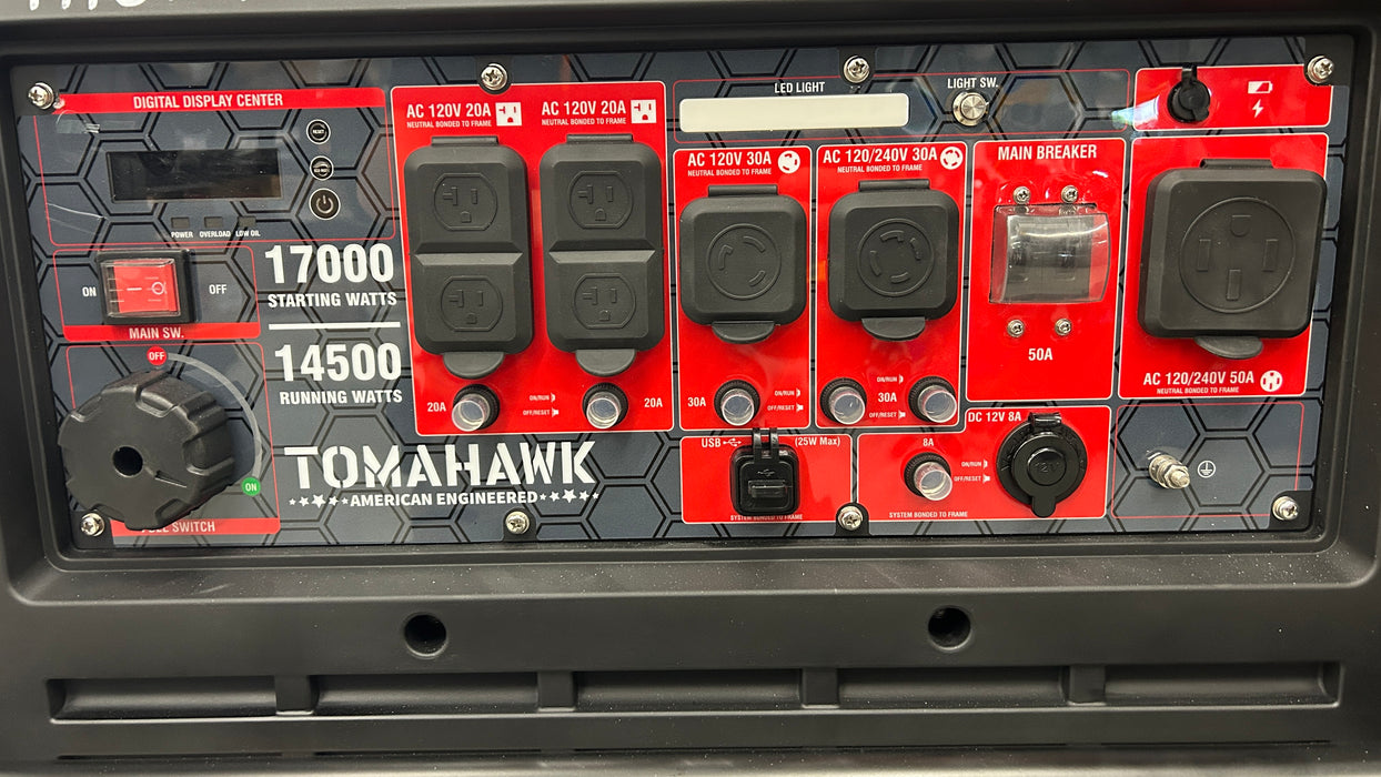 Generator, 14,500 Watt Continuous, 17kw Max, Inverter, Portable