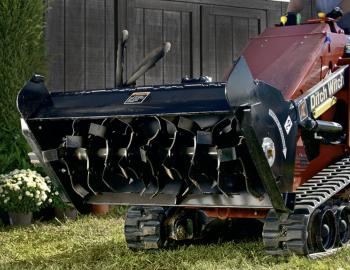 Tiller Attachment 40" Roto Tiller For Stand On Skid Loader (1)