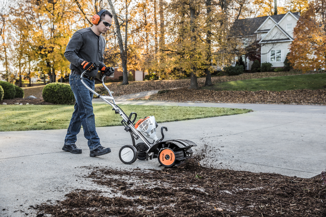 Power Broom Sweeper Rental, STIHL MM55