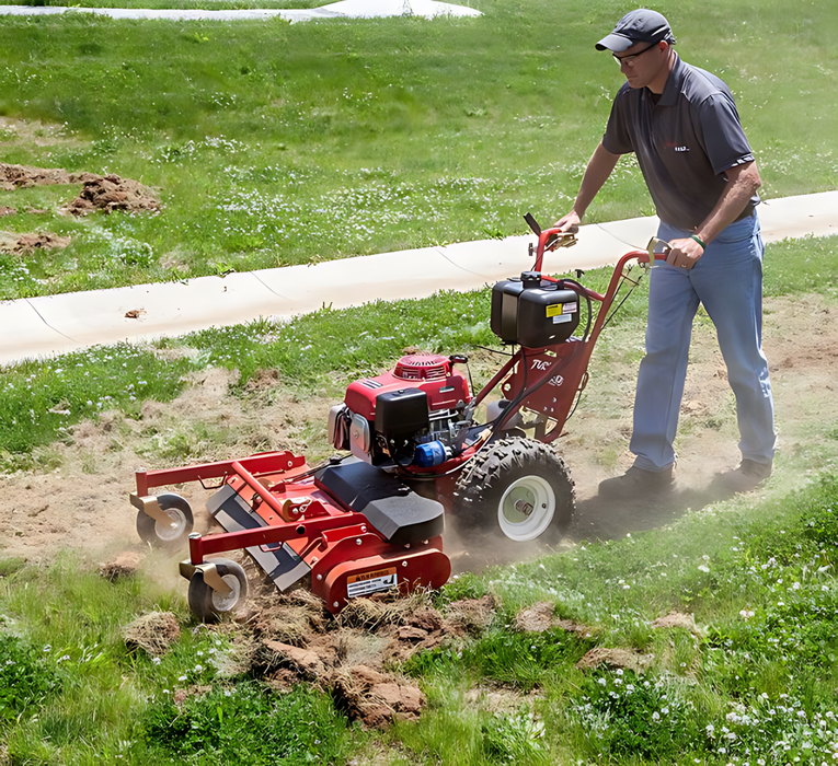 Rent a Preseeder, 36" Turf Walk Behind Harley Rake