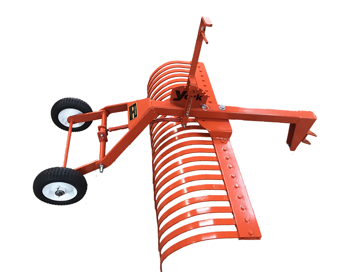 Rent a York Tow Behind Rake, 4', For 8-13 HP Tractors/Mowers — Gap Power