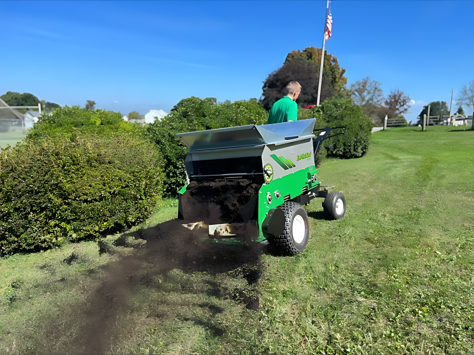 Self Dresser Machine Top Dresser/Applicator, Walk Behind, Self Propel — Gap Power