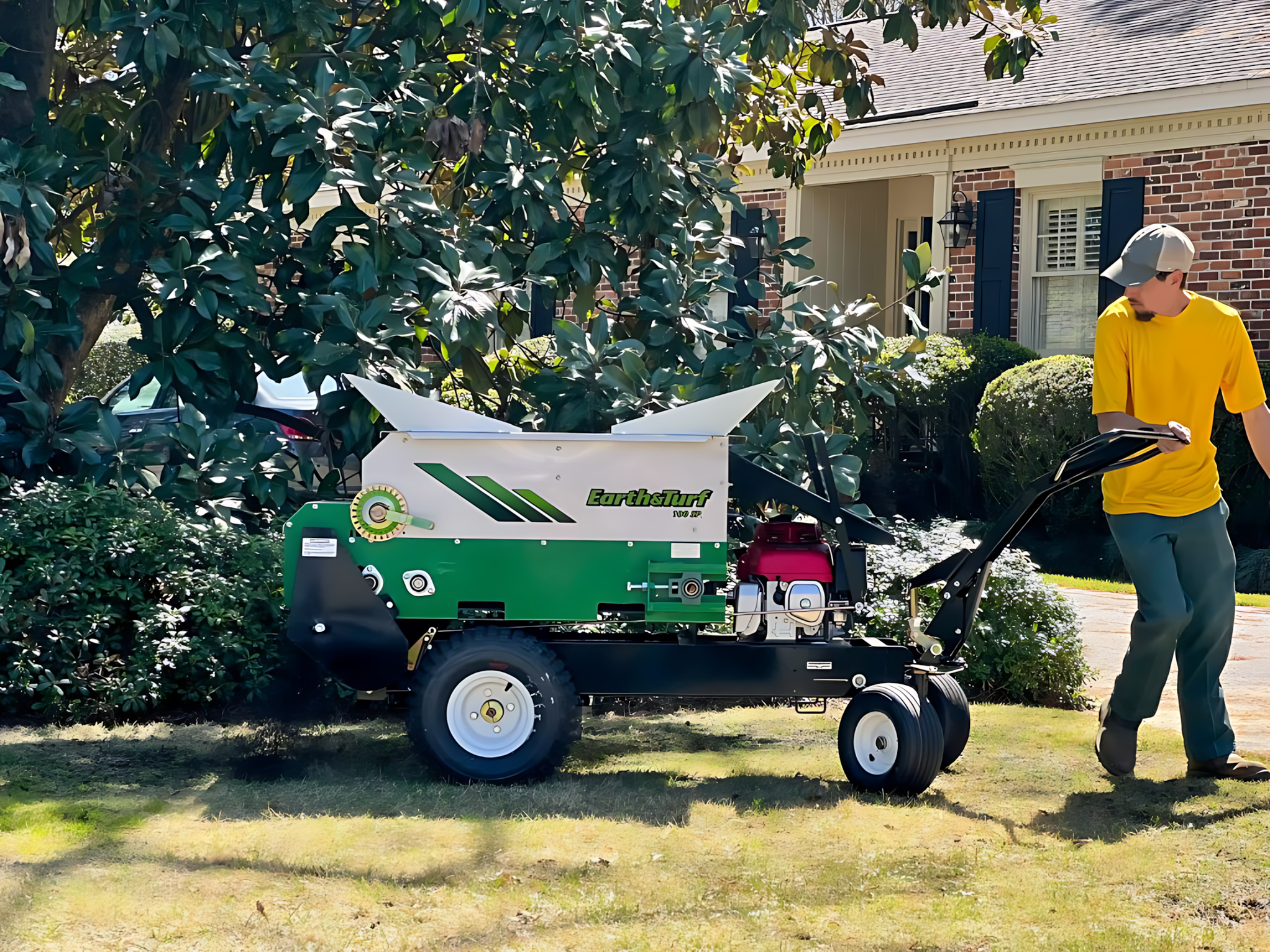 Self Dresser Machine Top Dresser/Applicator, Walk Behind, Self Propel — Gap Power
