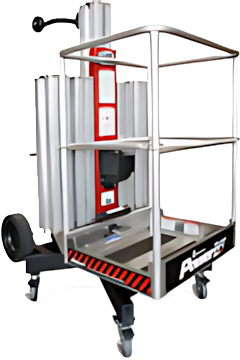 20' Sectional Mast 1 Man Lift Rental, Push Around