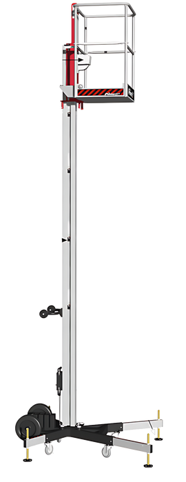 20' Sectional Mast 1 Man Lift Rental, Push Around