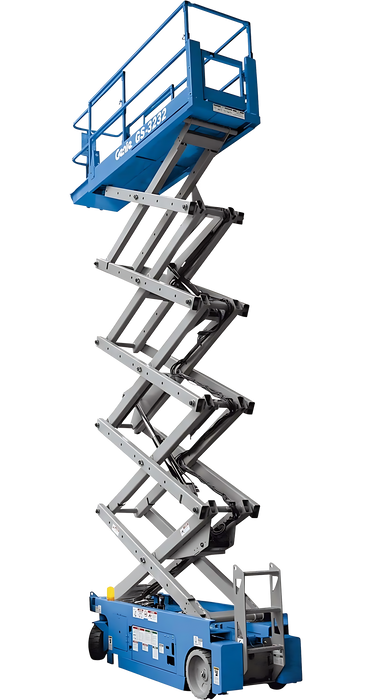 32' Narrow Scissors Lift Rental - Battery Powered