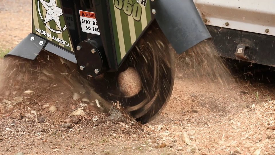 Stump Grinder High Flow Attachment for Skidloader (1)