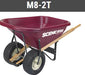 Scenic Road Wheelbarrow 8 Cu Ft - Poly - 2 TurfTires (0)