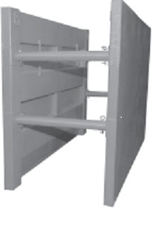 Trench Box Assembly 6x6' Knife Edge 30" Spdr/Sling (2)