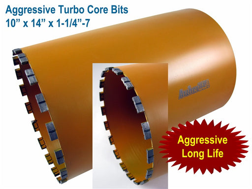 10" X14" Diamond Core Bit - Purple Twister (0)