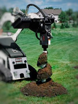 Auger Attachment Stand On Loader. Has Bobcat MT85 / MT100 Plate (0)
