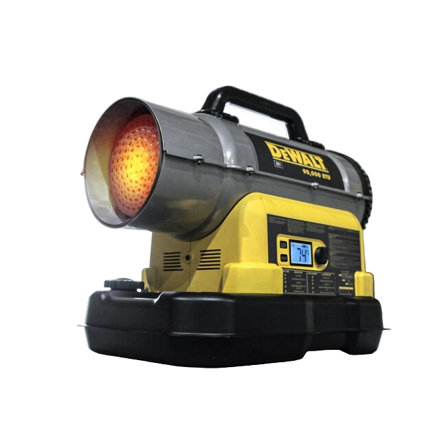 Battery Heater, Torpedo Fan Type, Kerosene, DeWalt 20V 90,000BTU