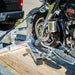 Motorcycle Chock Mount, for use with trailer rental (1)