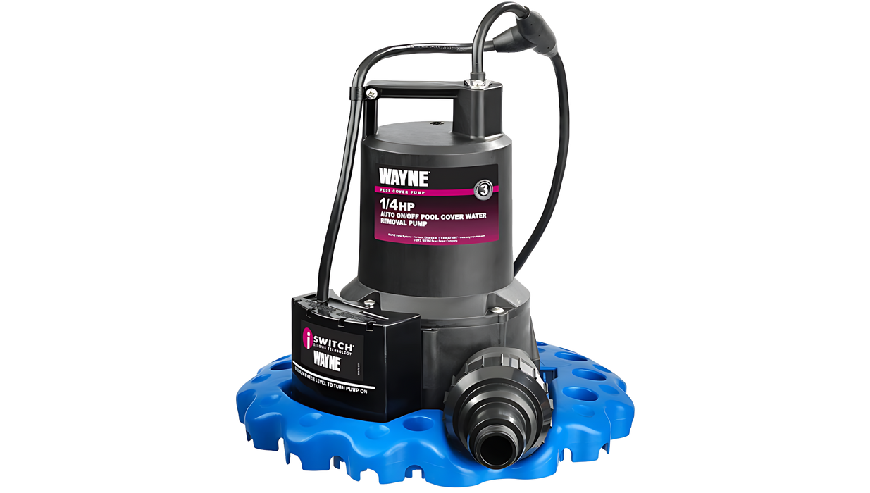 Pool Cover Water Pump Rental with auto Start/Stop, Garden Hose