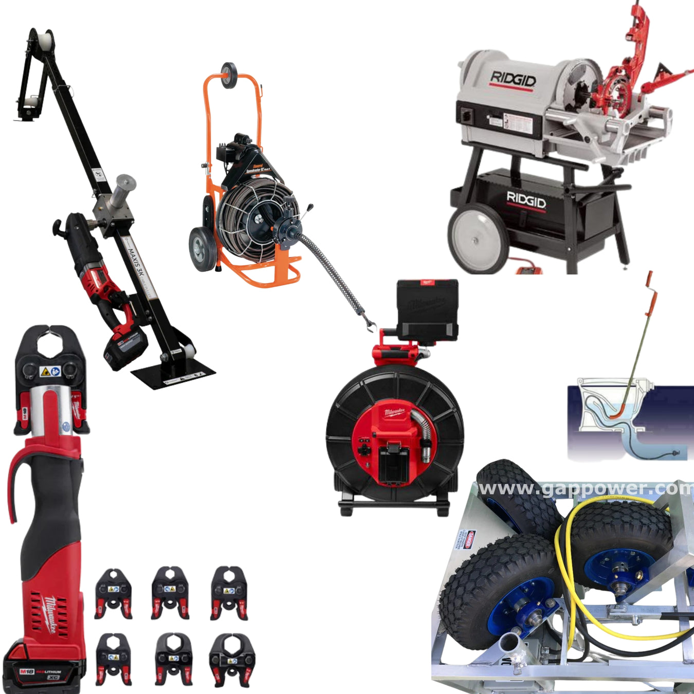 Plumbing Machines, Cameras, Electrical Tool Rentals