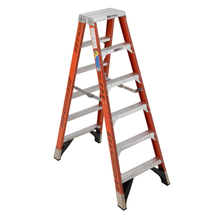 T7406 6 ft Type IAA Fiberglass Twin Ladder