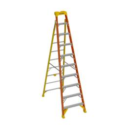 L6210 Leansafe 10' Fiberglass Stepladder Type1A, 300LB (0)