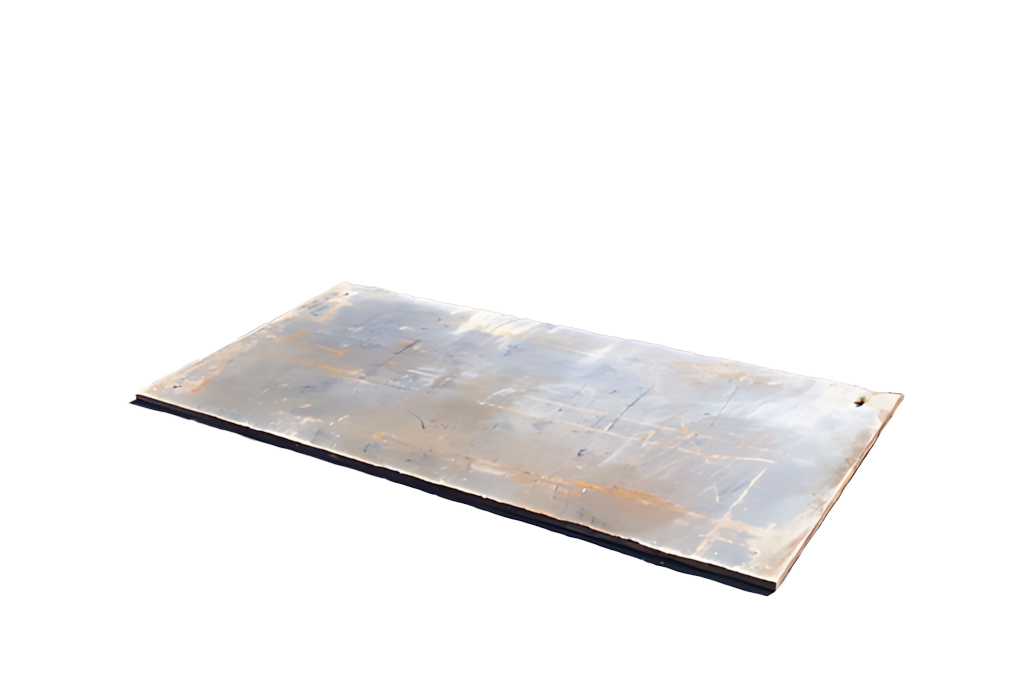 Steel Road Plate 5x10 1" Thick w/ Lifting Holes