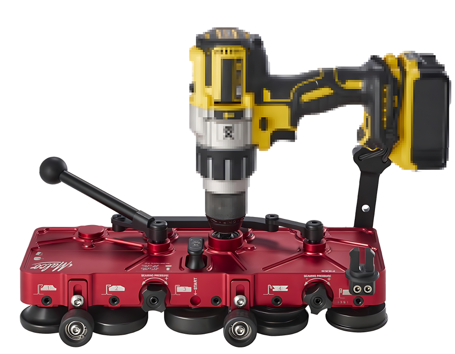 Standing Seam Seamer, 1" or 15", Drill Powered