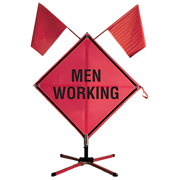 Men Working Sign Rental, 48"