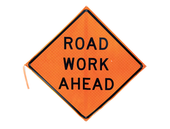 Work Area Ahead Sign Rental, 48