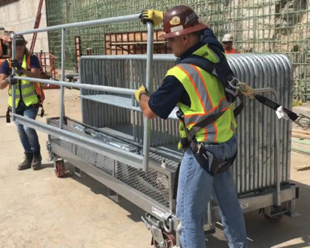 Safety Rail System, Non Penetrating, 236FT Total