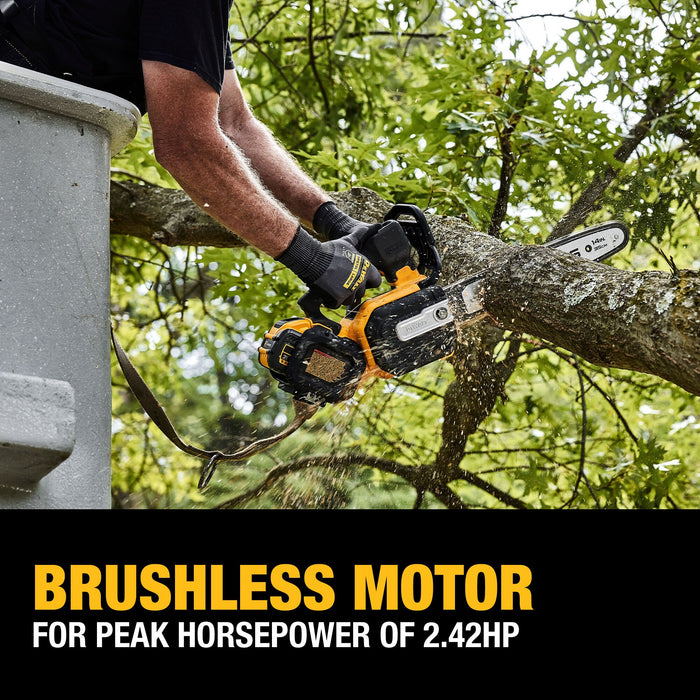 DeWalt Battery Chain Saw, Cordless, 14" Top Handle,