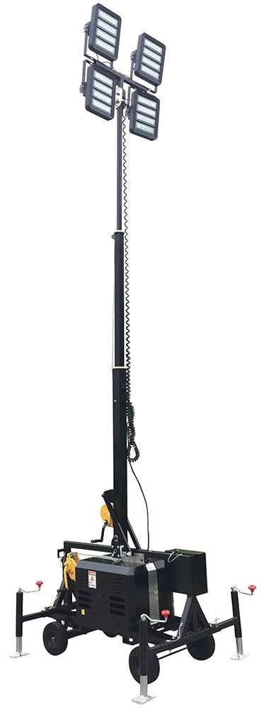 Rent an LED Light Tower, 4 head, 120k Lumen Work Light (1)