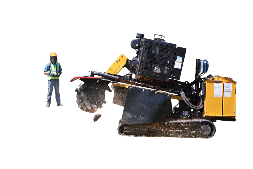 Stump Grinder Shaft Drive 75HP Diesel Track Drive