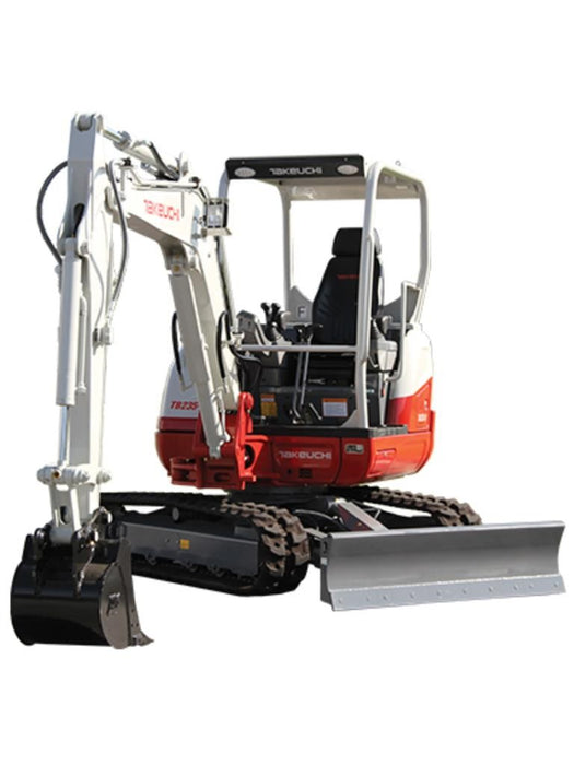 Mini Excavator Digger Rental, 3.5 Ton Takeuchi 11' Depth