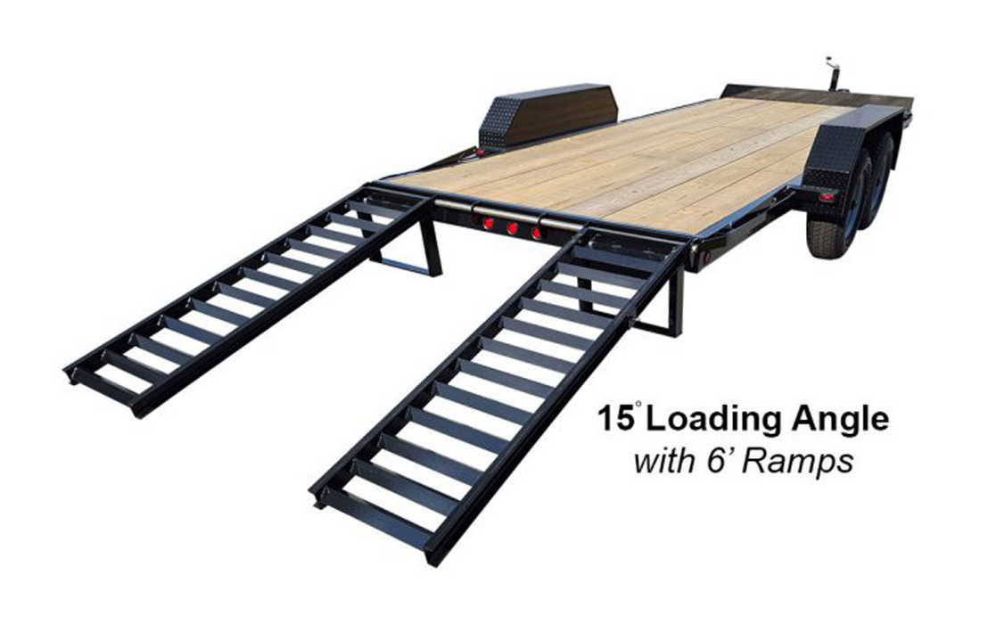 Rent Equipment Trailer, Double Axle, 10,000lb GVWR