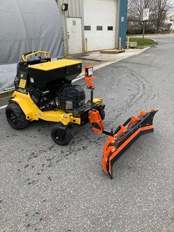 52" Stand On Snow Plow Machine with Calcuim Spreader (4)