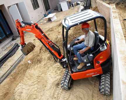 Mini Excavator Digger Rental, 3.5 Ton Takeuchi 11' Depth. (2)