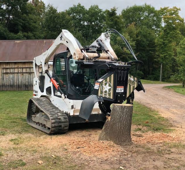 Stump Grinder High Flow Attachment for Skidloader (5)