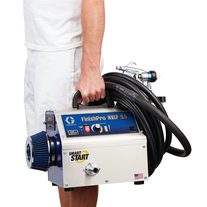 Electric HVLP finish paint sprayer with pump