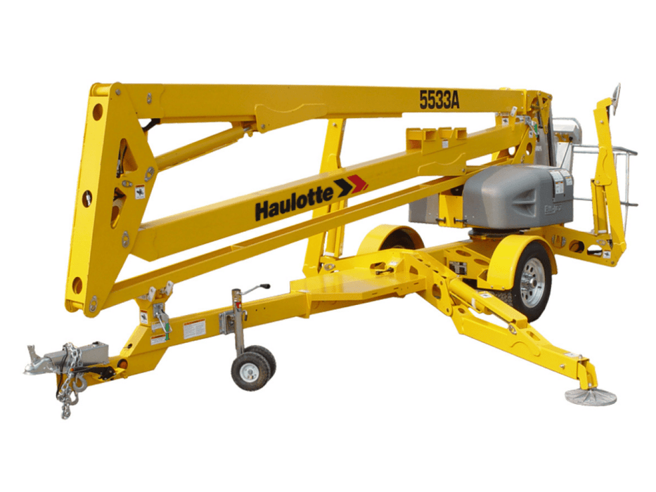 Rent a 55' Towable Pull Behind  Lift, Knuckle Boom