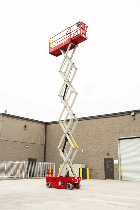 32' Narrow Scissors Lift Rental - Battery Powered