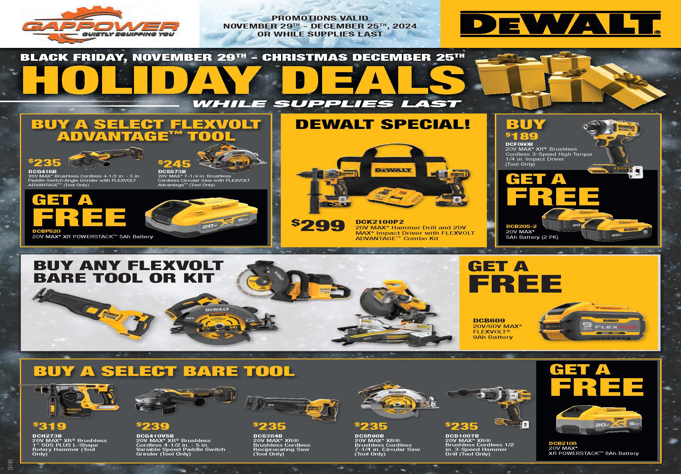 2024 Black Friday DeWalt Specials