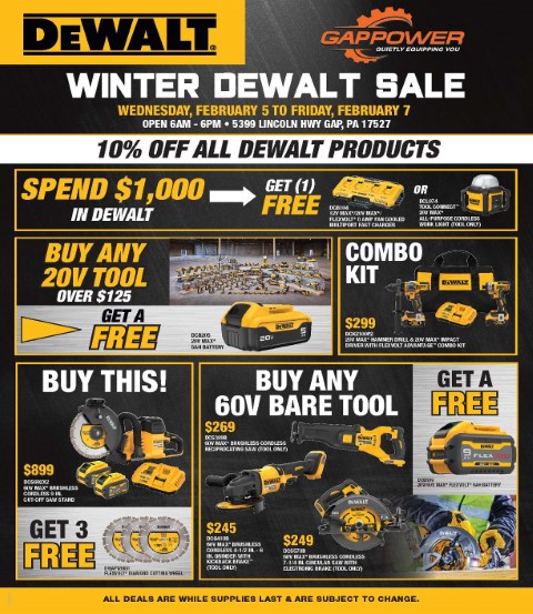 DeWalt Sale. One Last Big Event In The Old Building After 39 Years